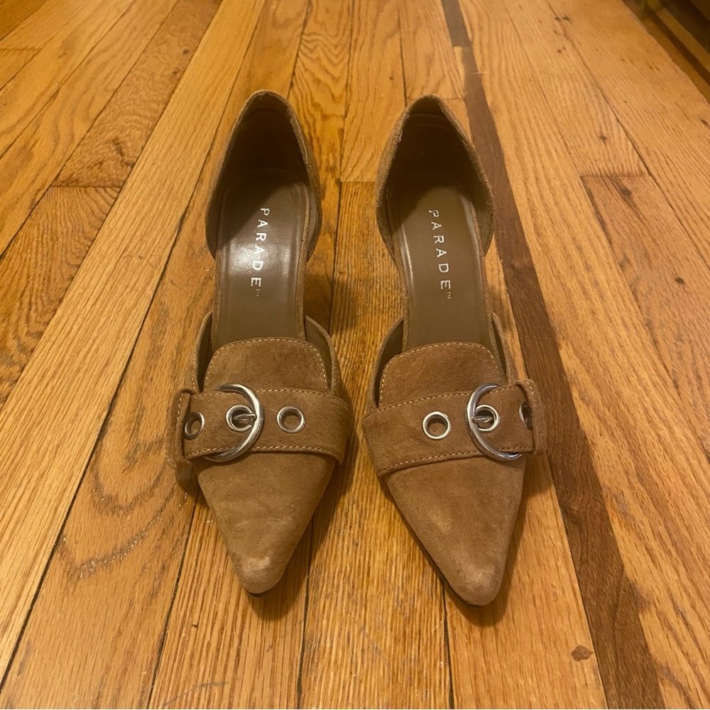 Suede Kitten Heels